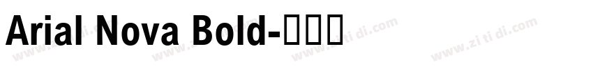 Arial Nova Bold字体转换